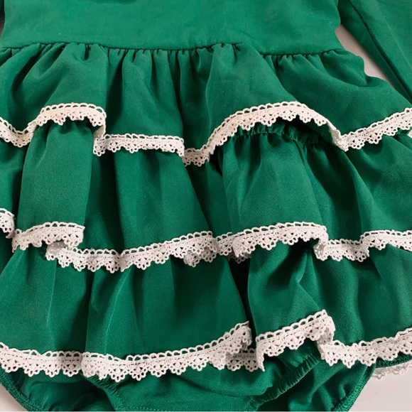 Eliza Grace Clothing | Boutique Tiered Romper Holiday Christmas Girl’s Size 5 - Picture 4 of 9